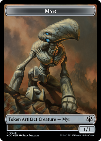 Phyrexian Germ // Myr Double-Sided Token [March of the Machine Commander Tokens]