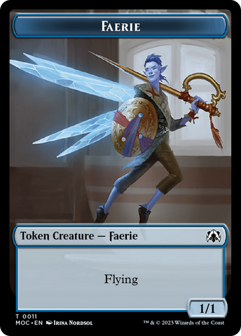 Elemental (22) // Faerie Double-Sided Token [March of the Machine Commander Tokens]