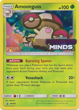 Amoonguss (Staff Prerelease Promo) (SM202) [Sun & Moon: Black Star Promos]
