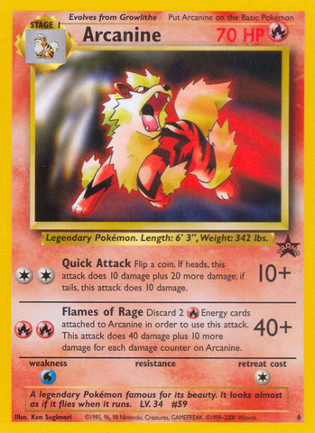 Arcanine (6) [Wizards: Black Star Promos]