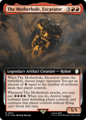 The Motherlode, Excavator (Extended Art) (Surge Foil) [Fallout]