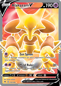 Alakazam V (172) [Sword & Shield: Vivid Voltage]