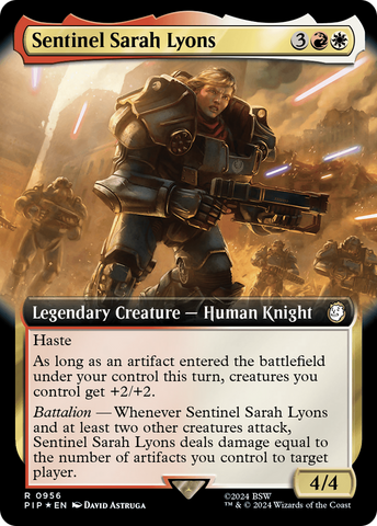 Sentinel Sarah Lyons (Extended Art) (Surge Foil) [Fallout]