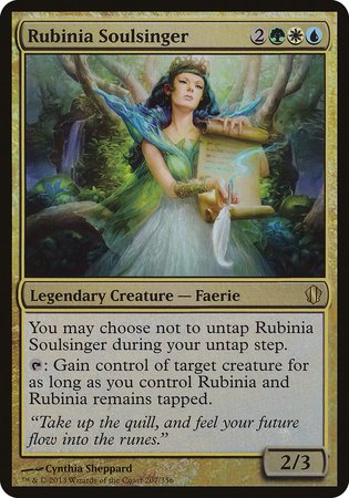 Rubinia Soulsinger (Commander 2013) [Commander 2013 Oversized]