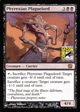 Phyrexian Plaguelord (San Diego Comic Con Oversized) [Oversize Cards]