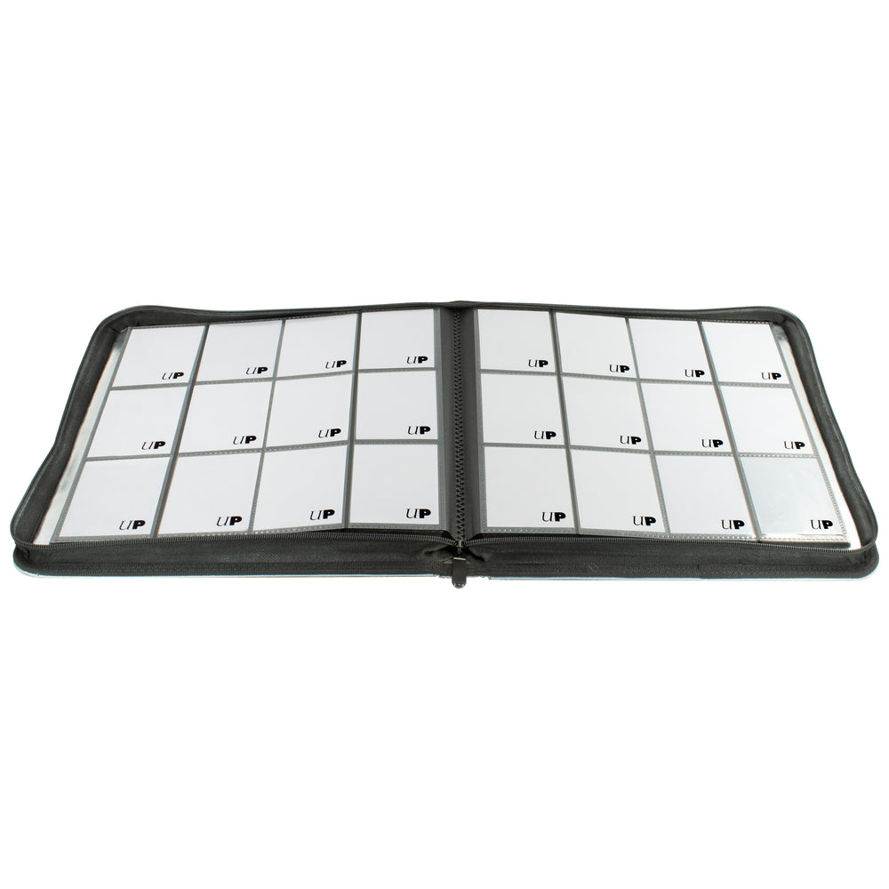 Ultra PRO: 12-Pocket Zippered PRO-Binder (Silver)
