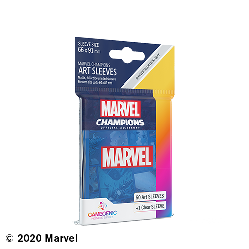 Marvel Art Sleeves (50):  Marvel Blue