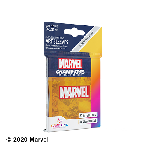 Marvel Art Sleeves (50):  Marvel Orange