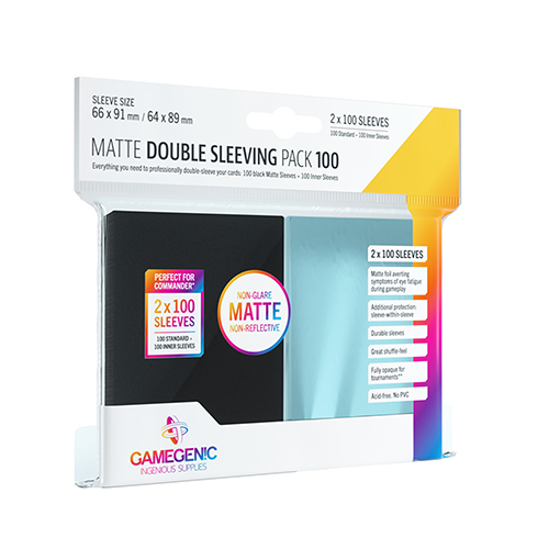 Gamegenic Sleeves Matte Double 100 Pack