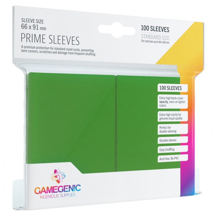 Gamegenic Prime Sleeves: Green