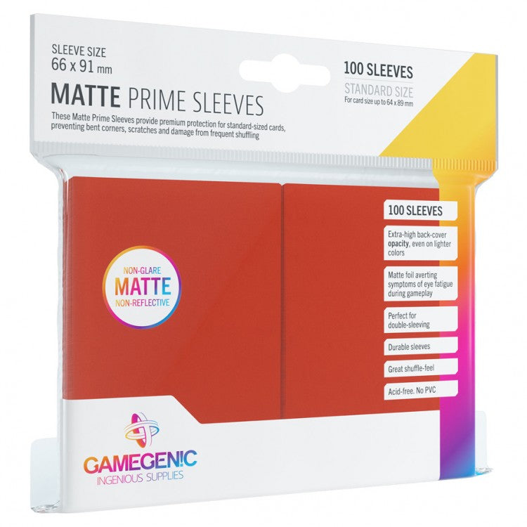 Gamegenic Matte Sleeves: Red
