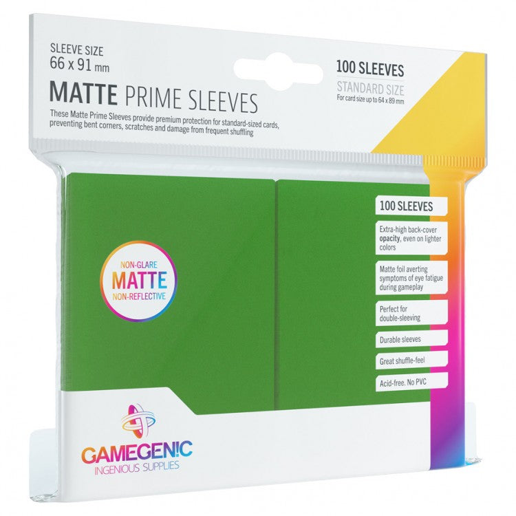 Gamegenic Matte Sleeves: Green