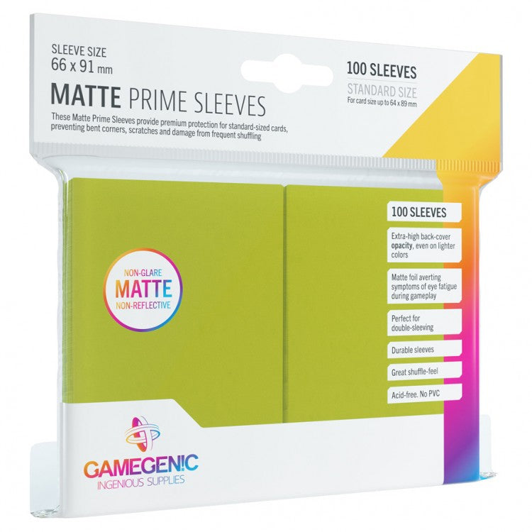 Gamegenic Matte Sleeves: Lime