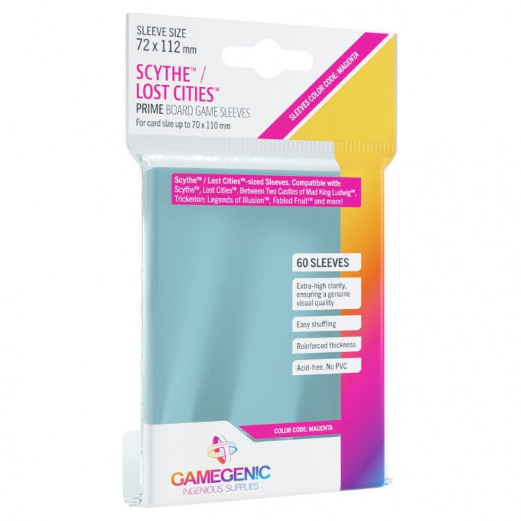 Gamegenic Prime Board Game Sleeves: Scythe / Magenta