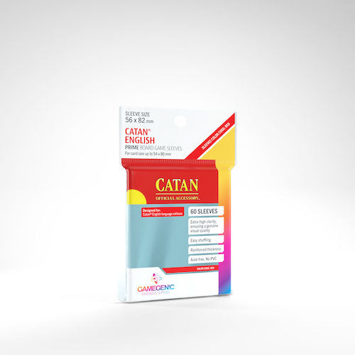 Gamegenic Prime Board Game Sleeves: Catan Red