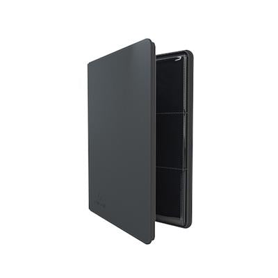 ZIP-UP RING-BINDER SLIM: BLACK