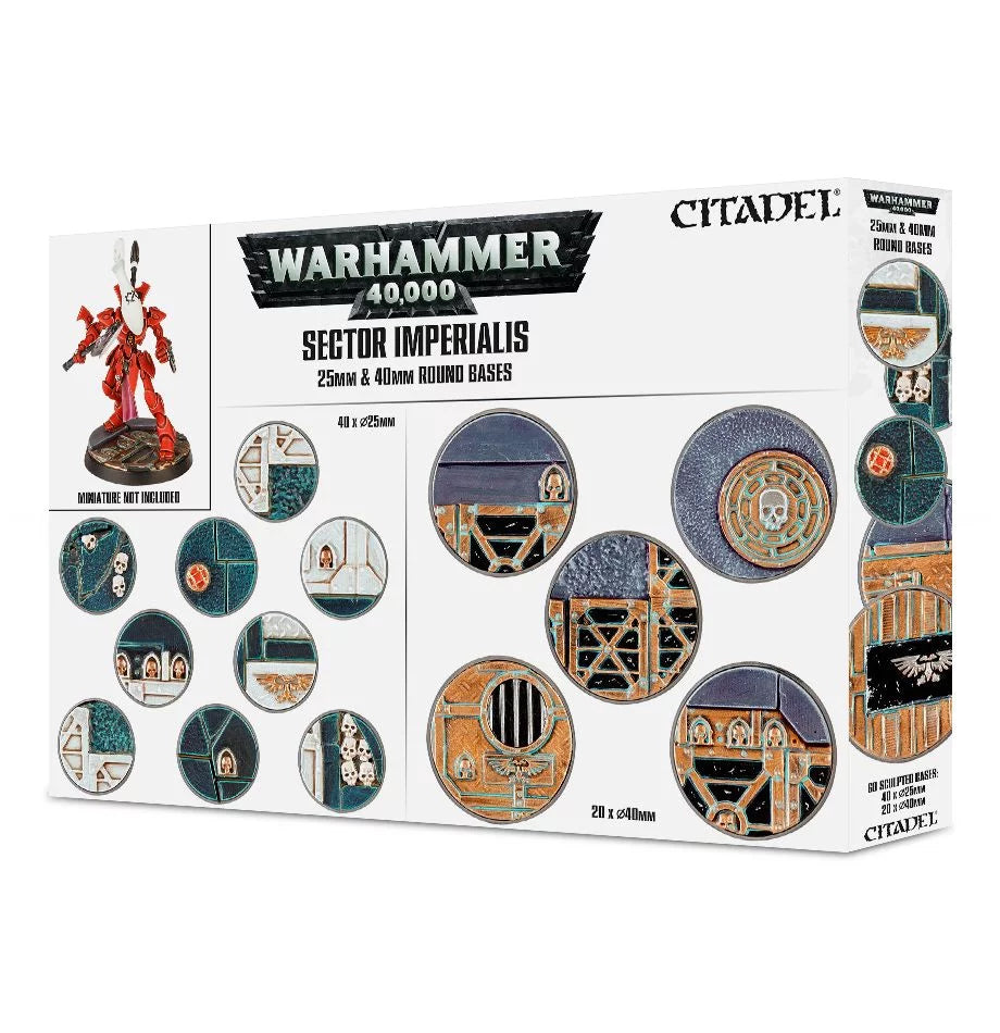 Warhammer 40k: Sector Imperialis: 25mm & 40mm Round Bases