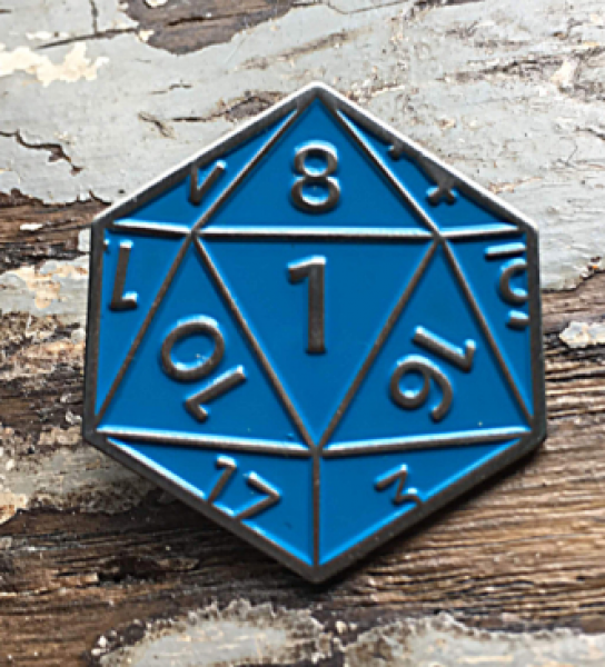 Creature Curation Enamel Pin: Fumble (Blue)