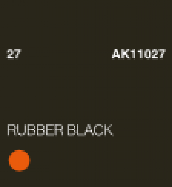AK-Interactive: 3rd Gen Acrylics - Rubber Black