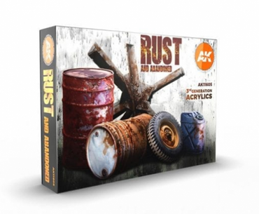 AK-Interactive: 3rd Gen Acrylics - Rust Paint Set