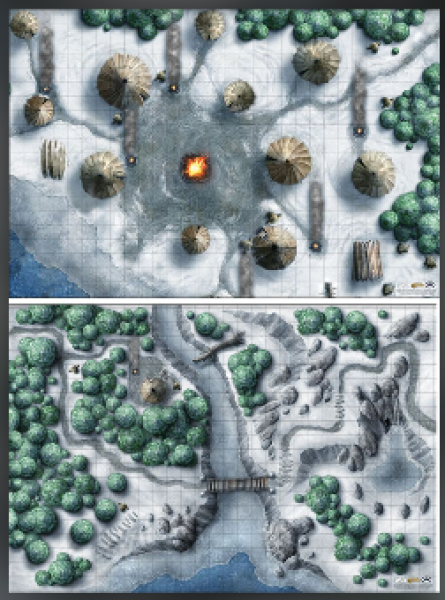 Dungeons and Dragons RPG: Icewind Dale - Encounter Map Set