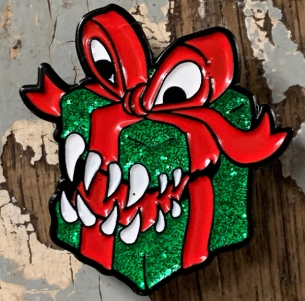 Creature Curation Enamel Pin: X-Mas Present