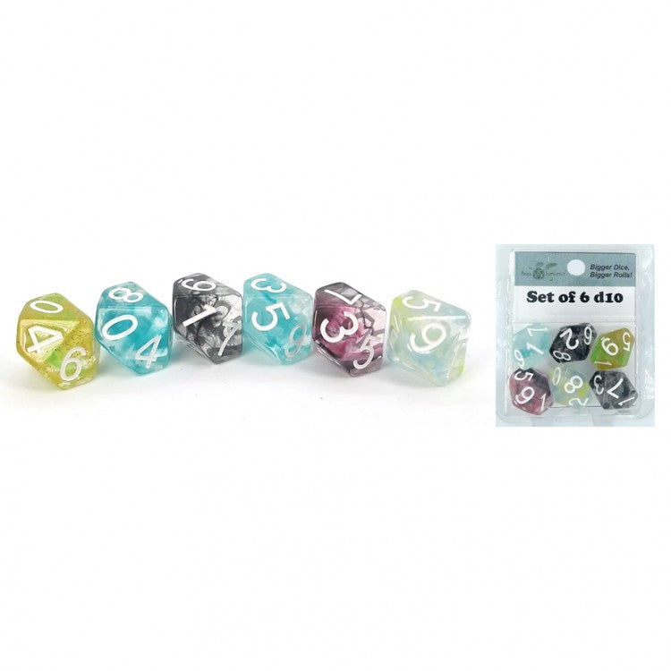 Diffusion Dice (Set of 6 D10)